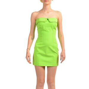 Versace Versus Women's Lime Green Sleeveless Bodycon Mini Dress US XS IT 38
